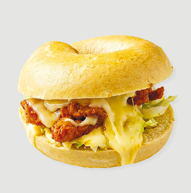 BBQソイミート玄米ベーグルサンド（グルテンフリー）